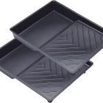 Latchini 9 inch Paint Tray Durable Decorating Roller Trays for Painting 100% Recycled Plastic Paint Roller Tray With Textured Anti-Skid Grip Ideal for All Types of Painting Works