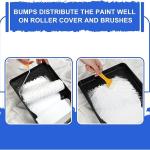 Latchini 9 inch Paint Tray Durable Decorating Roller Trays for Painting 100% Recycled Plastic Paint Roller Tray With Textured Anti-Skid Grip Ideal for All Types of Painting Works